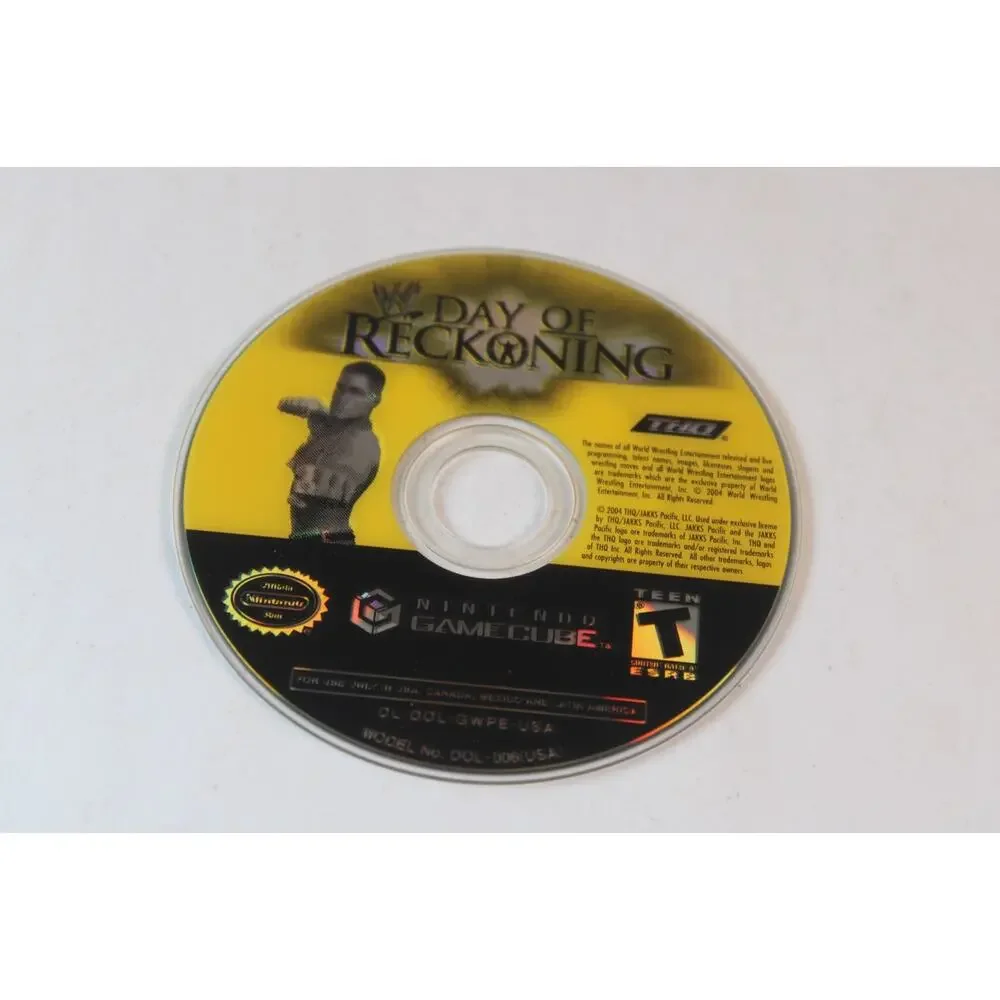 WWE: Day of Reckoning (Nintendo GameCube, 2004) Game Disc Only, tested/works